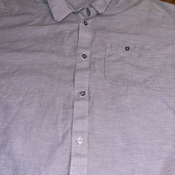 Travis Mathew Shirt Mens XXL Purple Heather Short Sleeve Button - Picture 3 of 5